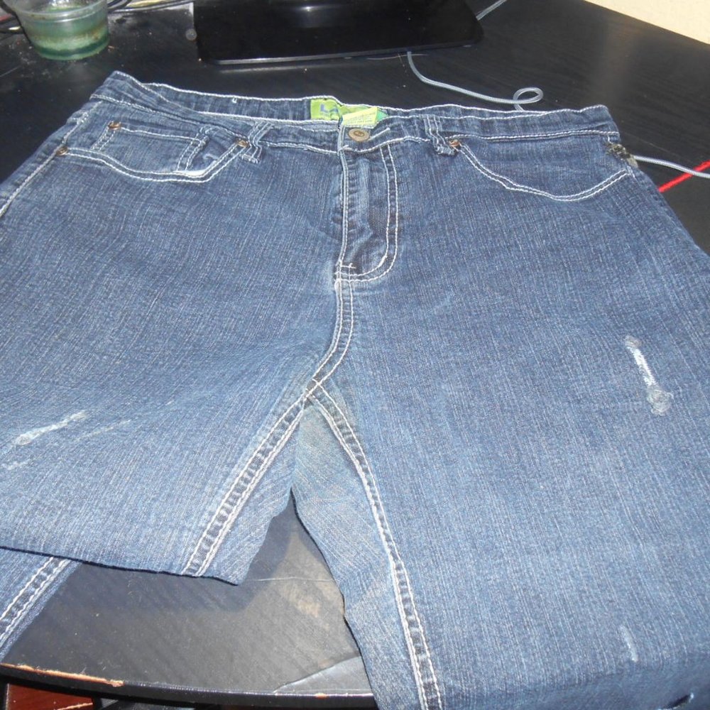 distressed jeans